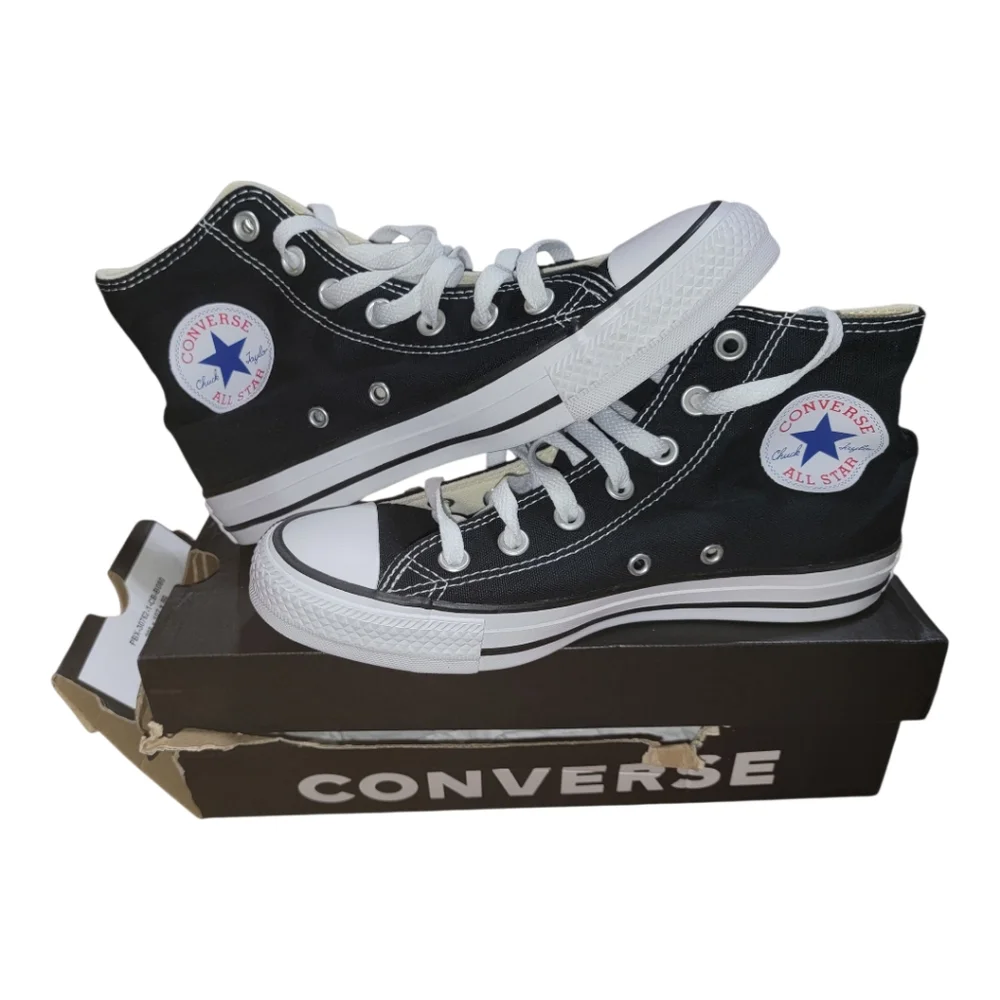 Converse Chuck Taylor All Star High Top Black Sneakers Women's Size 7 - Picture 5 of 6